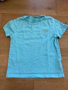 Polo by Ralph Lauren Toddler Short Sleeve Tee - Aqua with Yellow Pony